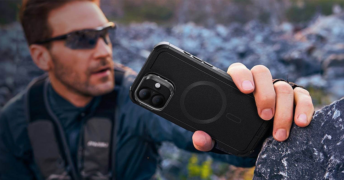 ESR Cyber Armor with HaloLock Stash Stand: The Best Protection for Your iPhone 16