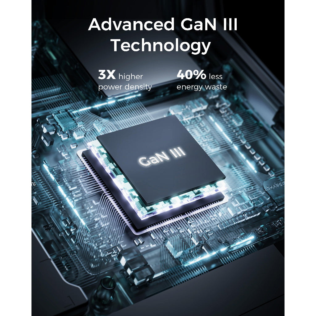 AUKEY PA-C5 Comet Mix 3 100W PD 3-Port GaN Wall Charger with PPS for Laptop & Mobile