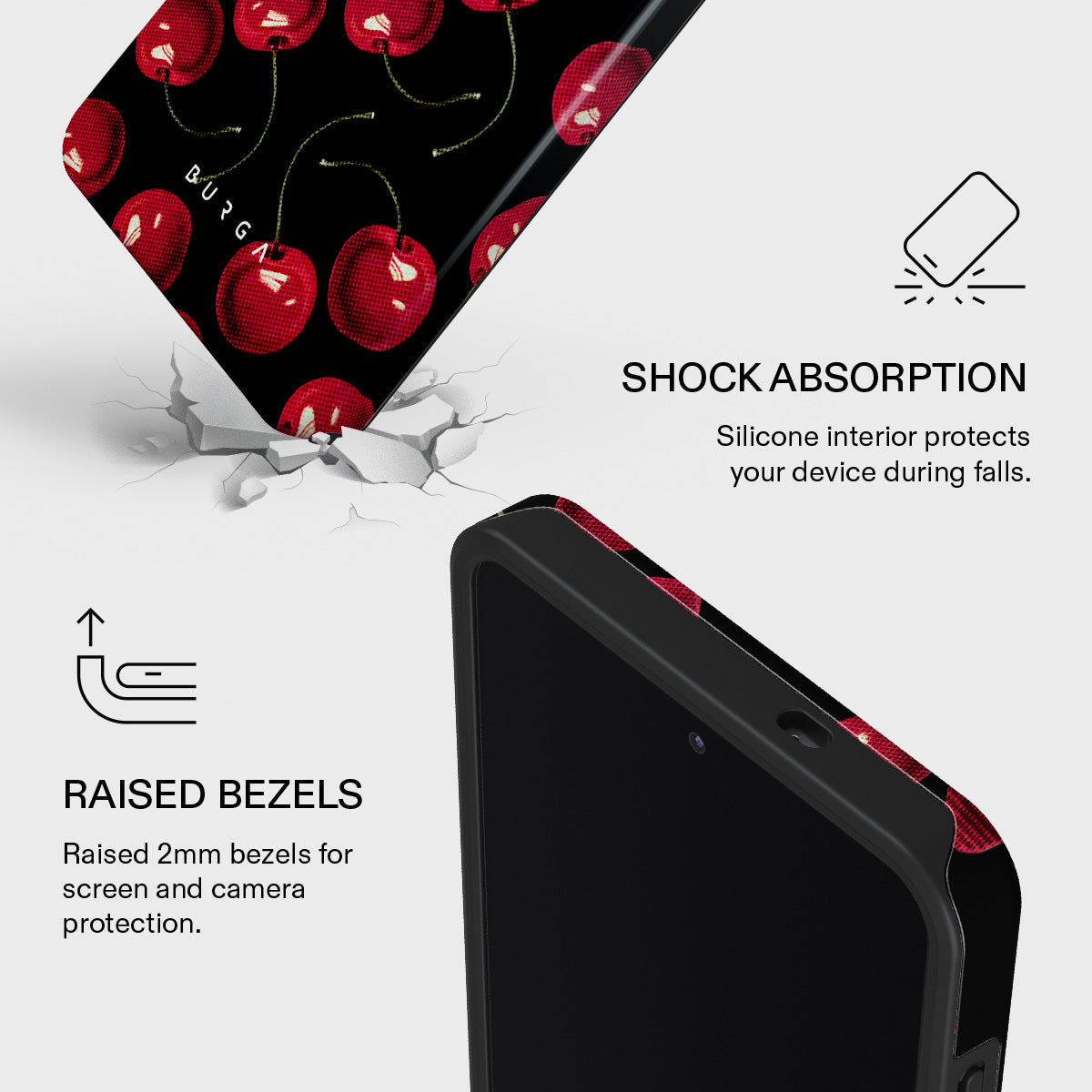 BURGA Samsung Galaxy S26 Ultra Cherrybomb Tough MagSafe Case