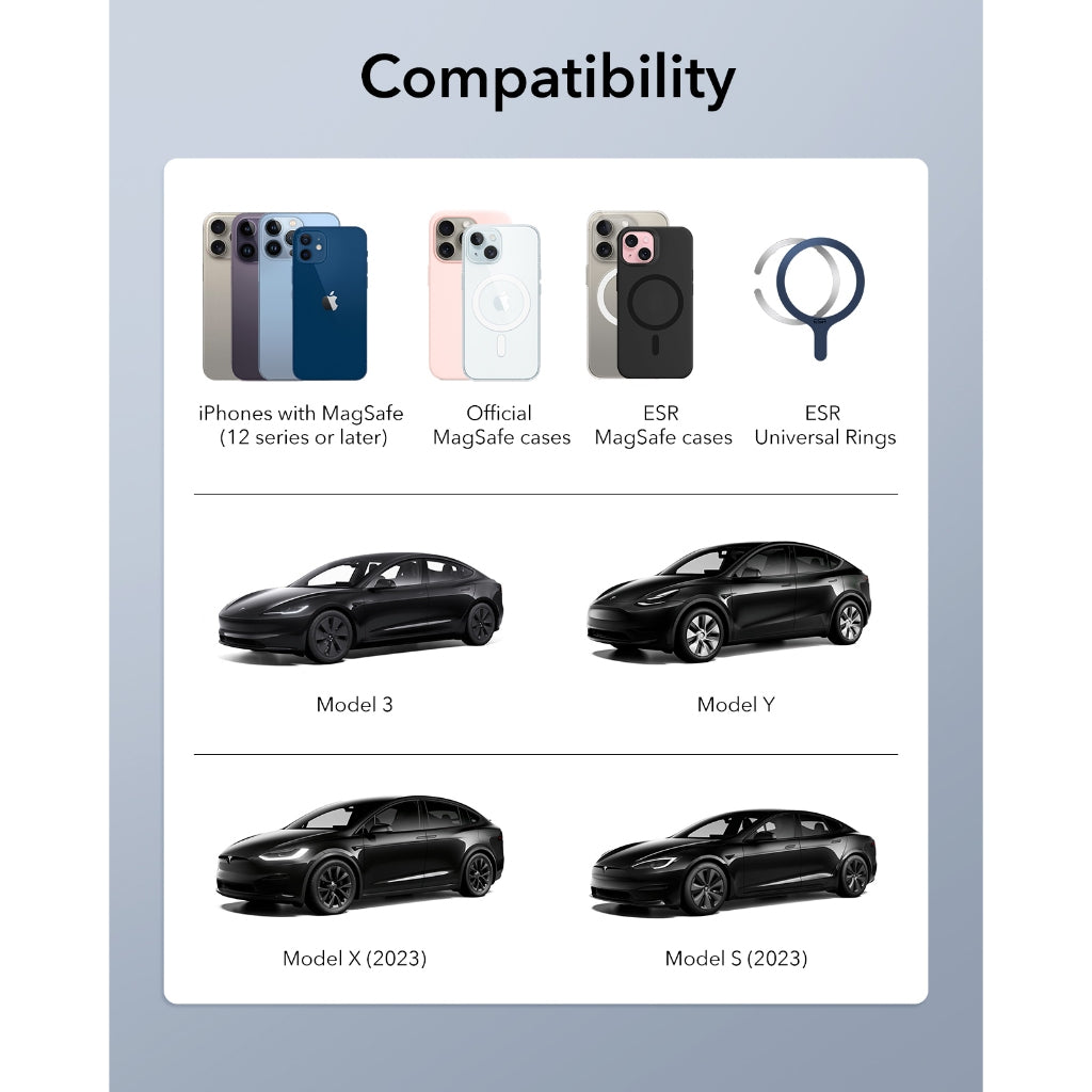 ESR HaloLock Touchscreen Wireless Car Charger