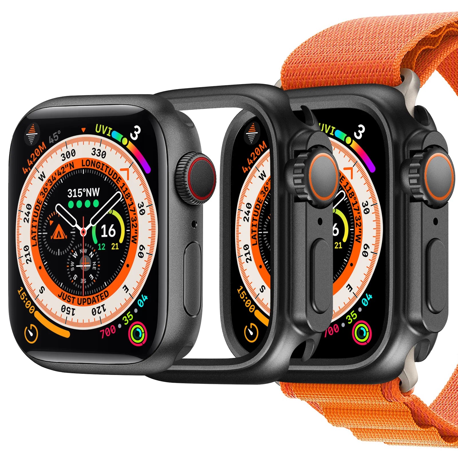 Amband Apple Watch 45mm / 49mm W1 Sport Series Case