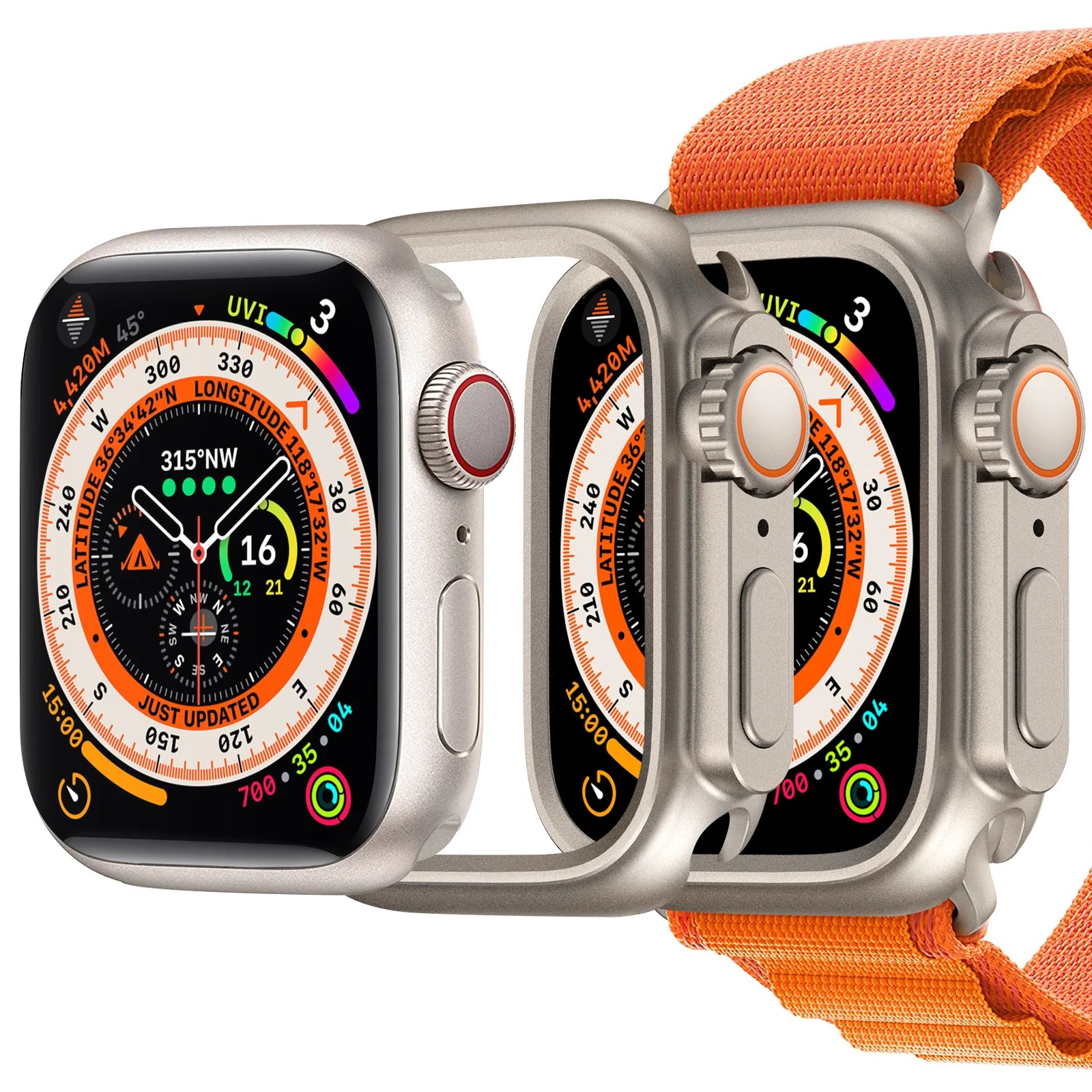 Amband Apple Watch 45mm / 49mm W1 Sport Series Case
