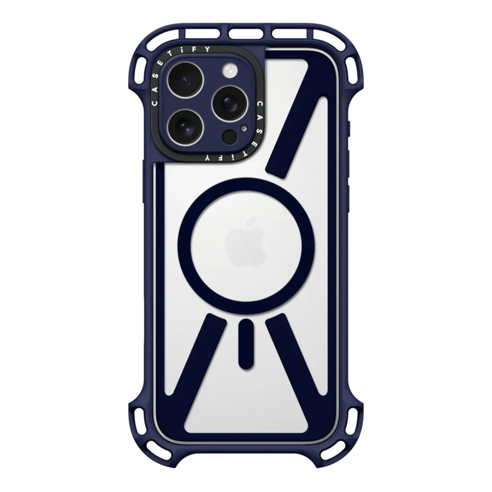 CASETiFY Magsafe Ultra Bounce Case for iPhone 16 Pro Max Clear Indig