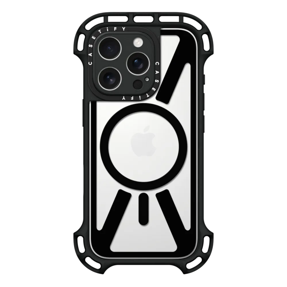 CASETiFY Magsafe Ultra Bounce Case for iPhone 16 Pro - Clear Black