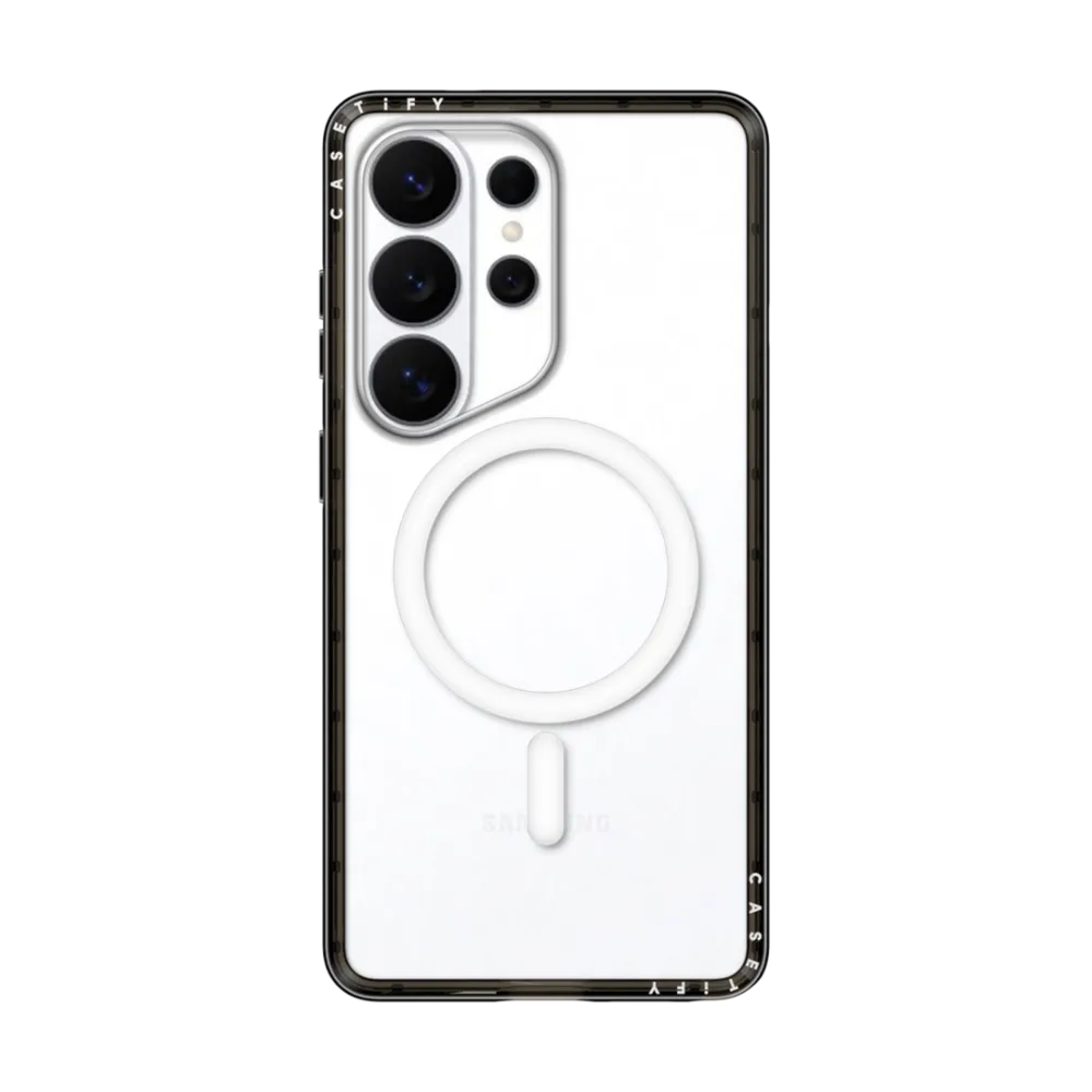 CASETiFY Magnetic Compact Case for S26 Ultra - Blank Clear Black