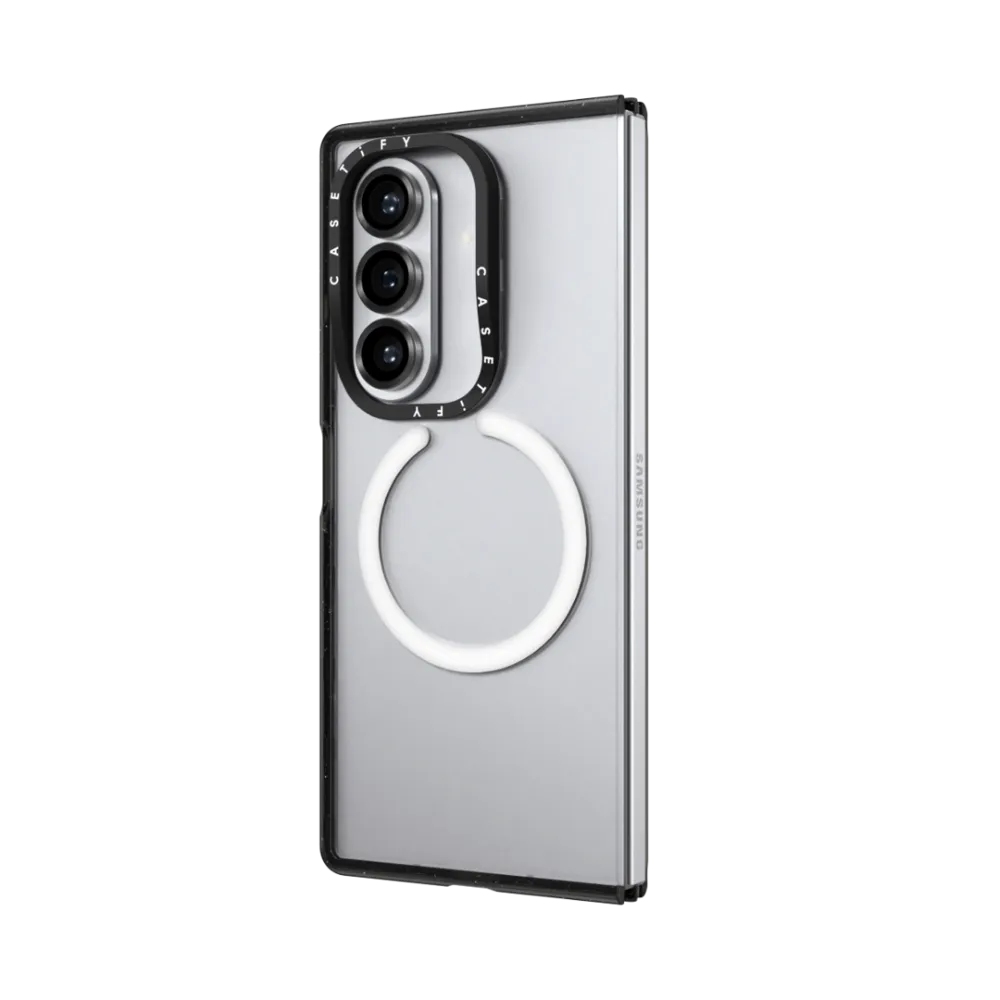CASETiFY Magsafe Impact Case for Z Fold 7 - Blank Clear Black