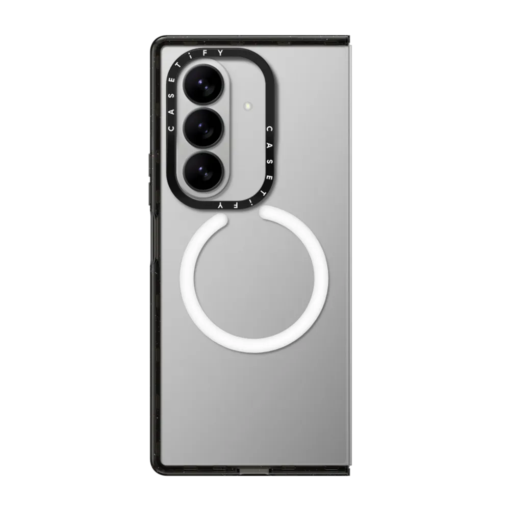 CASETiFY Magsafe Impact Case for Z Fold 7 - Blank Clear Black