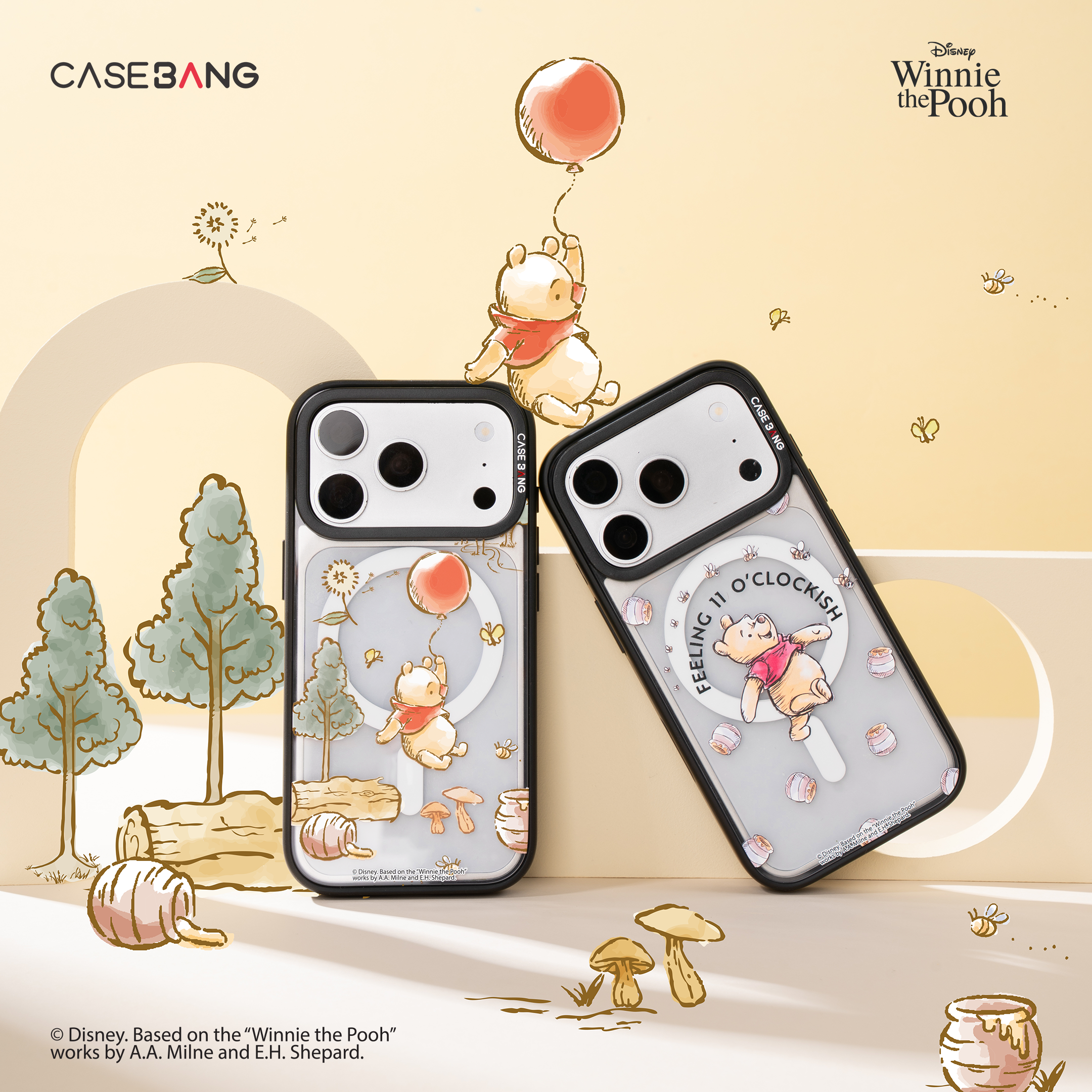 CASEBANG Winnie The Pooh Series - iPhone 17-15 Series | Snap-On Cover Only