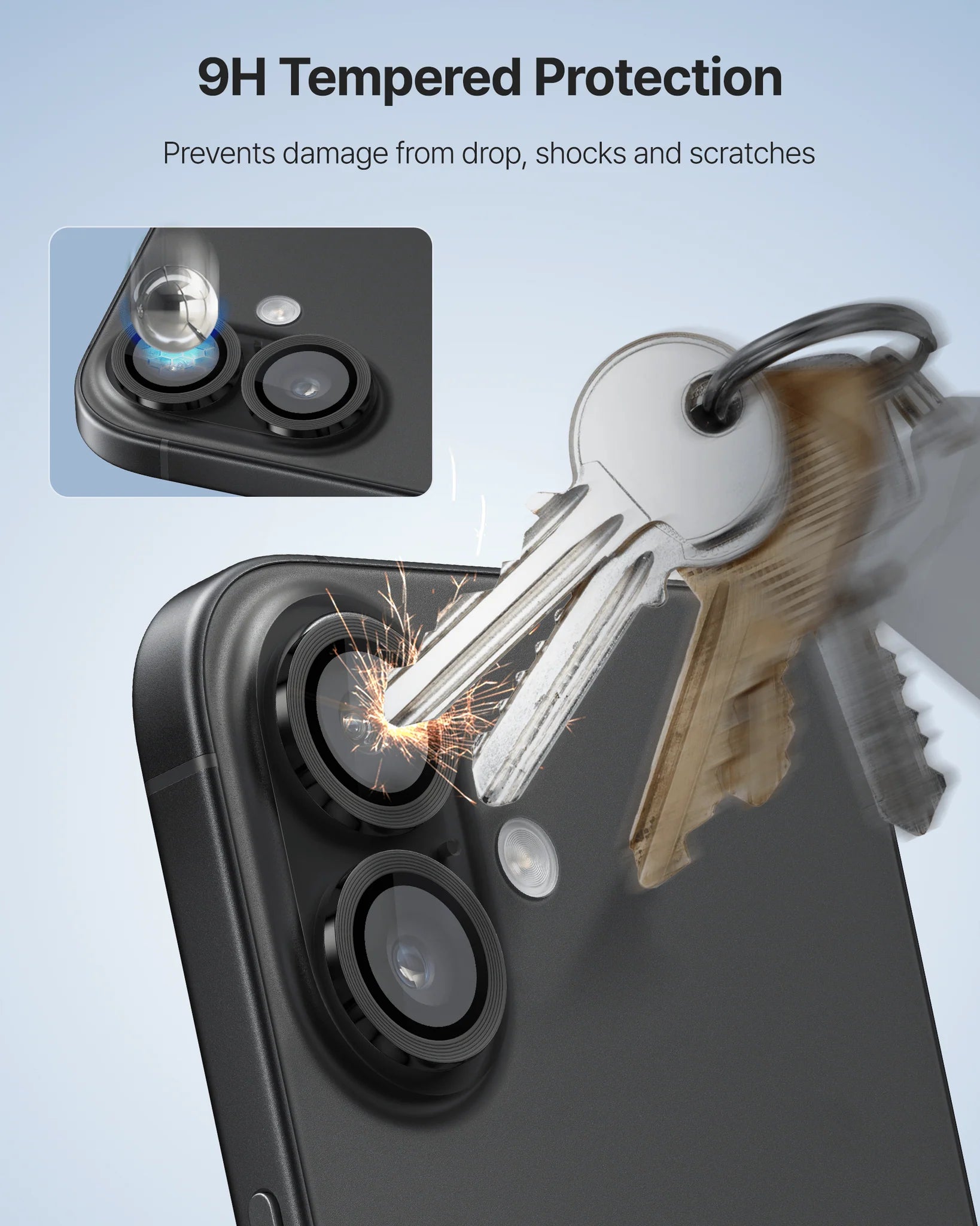 Whitestone CLenZ Glass for iPhone 17