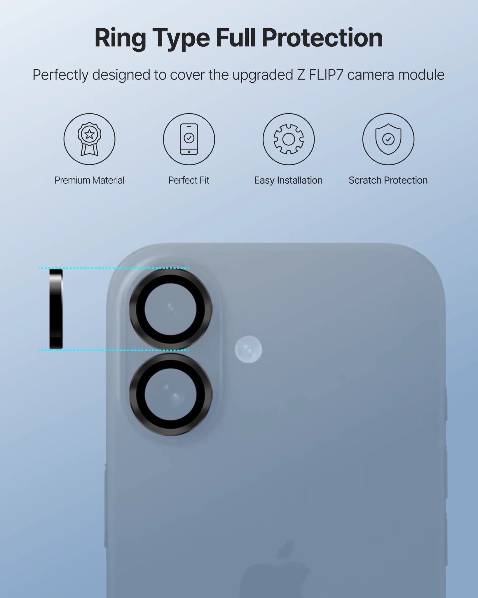 Whitestone CLenZ Glass for iPhone 17