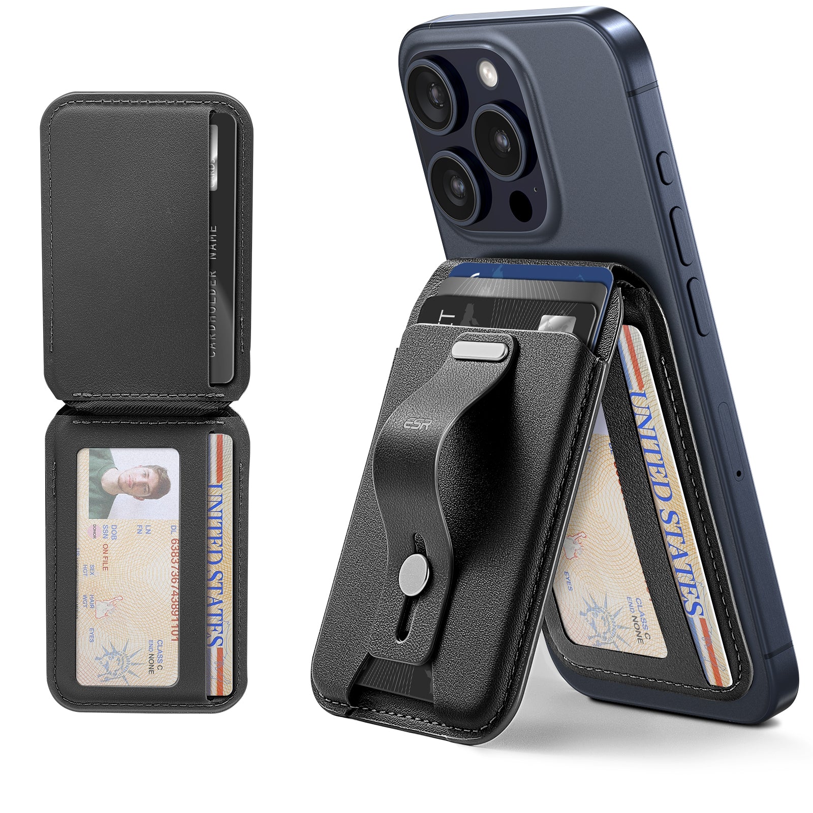 ESR HaloLock Grip Magnetic Wallet Stand