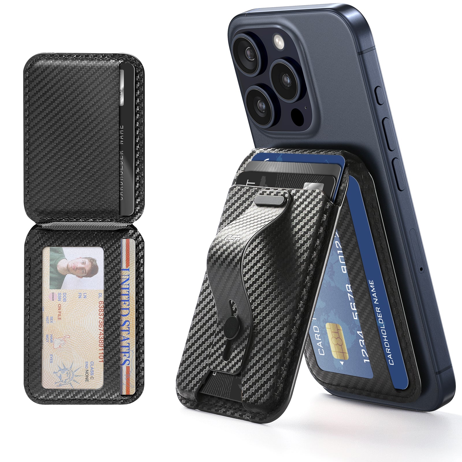 ESR HaloLock Grip Magnetic Wallet Stand