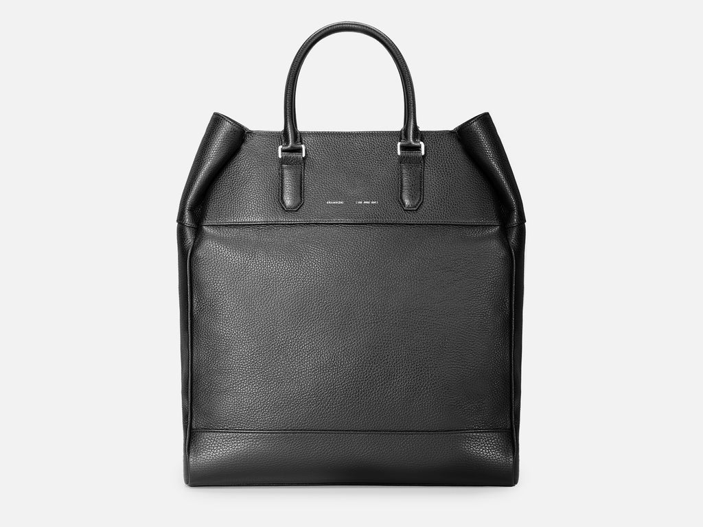 Grams(28) 185 Tote Bag - Pebbled Black