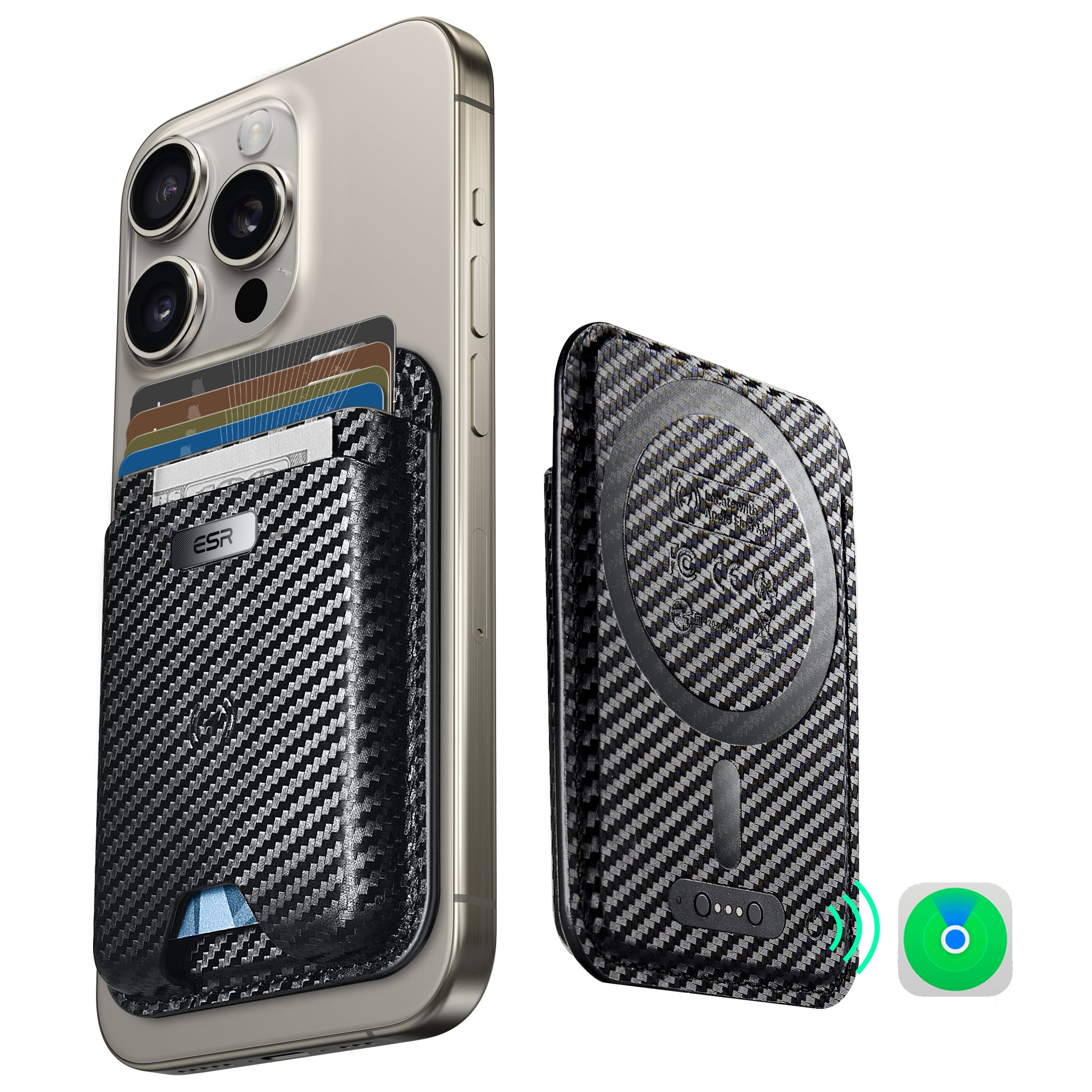 ESR Halolock Geo Wallet Boost works Apple Find My