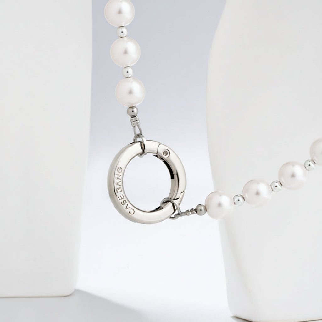 CASEBANG Cross Body Phone Charm - Pearl