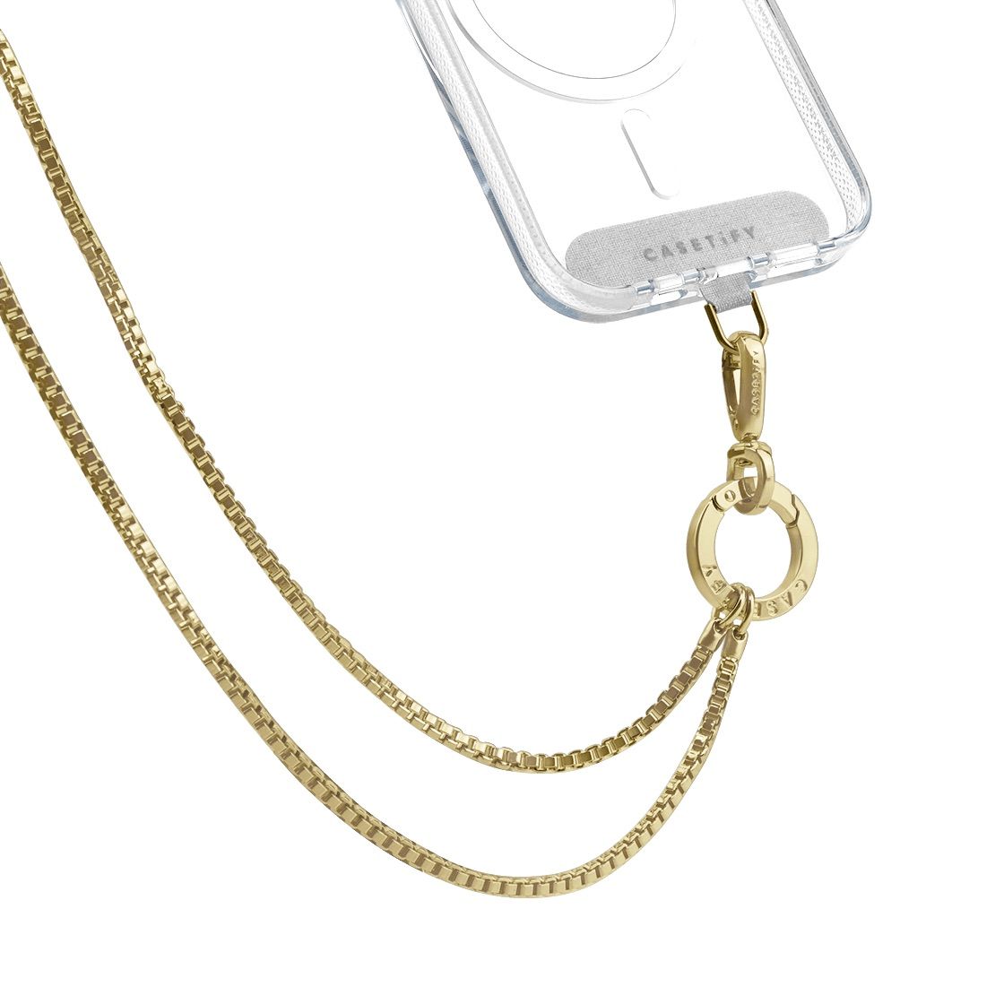 CASETiFY Cross Body Metal Heart Chain Phone Strap