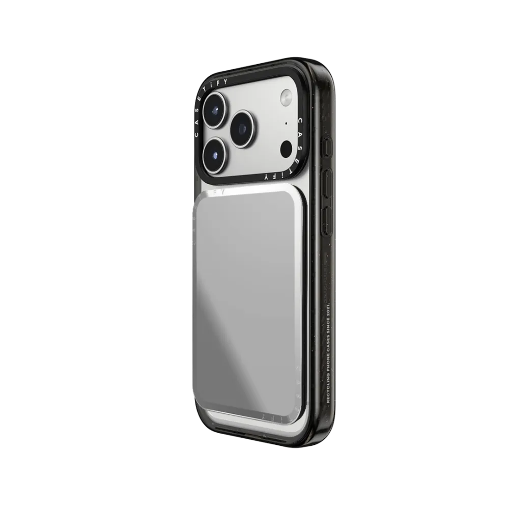 CASETiFY Magsafe Snappy Cardholder Stand - Mirror Silver