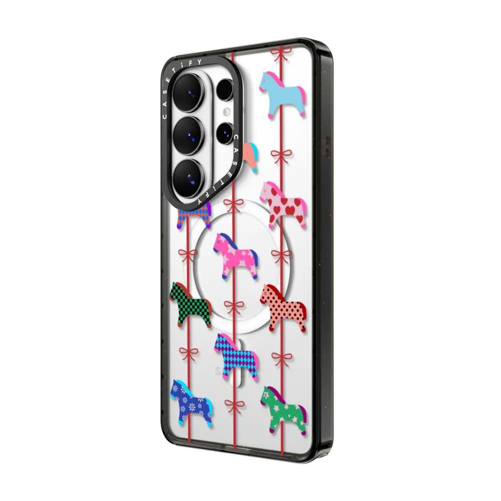 CASETiFY Magnetic Impact Case for S26 Ultra - Pony Carousell Clear Black