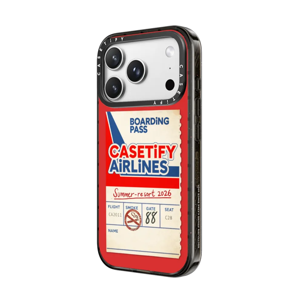CASETiFY Magsafe Impact Case iPhone 18 / 17 Series - CASETiFY AiRLiNES Black