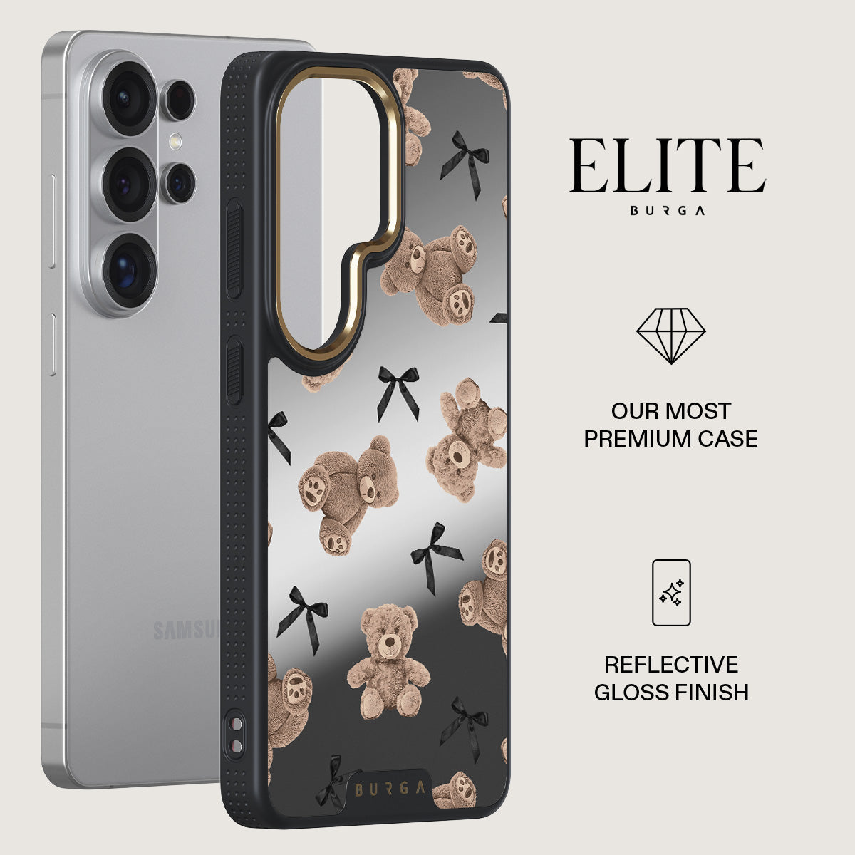 BURGA Samsung Galaxy S26 Ultra BFF Elite Mirror Gold MagSafe Case