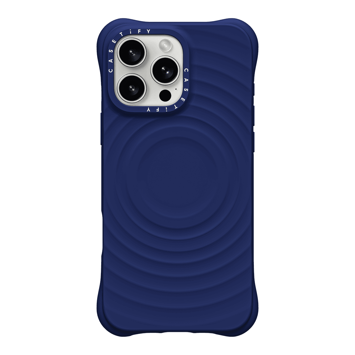 CASETiFY Magsafe The Ripple Case for iPhone 16 Pro - Navy Blue
