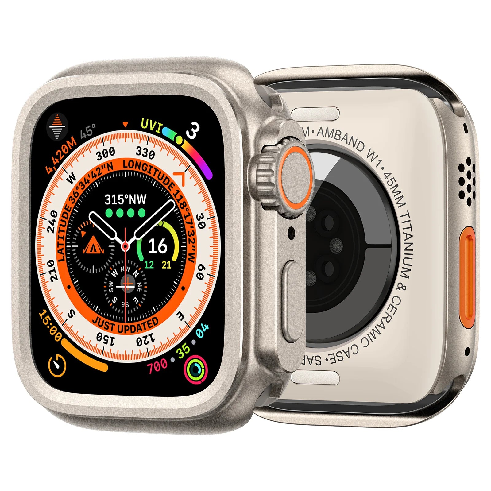 Amband Apple Watch 45mm / 49mm W1 Sport Series Case