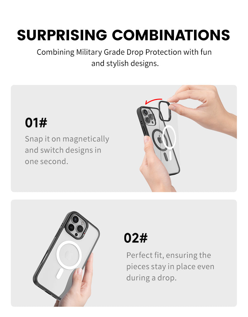 CASEBANG ImagiSnap Snap-On Base Case for iPhone 17 - 15 Series