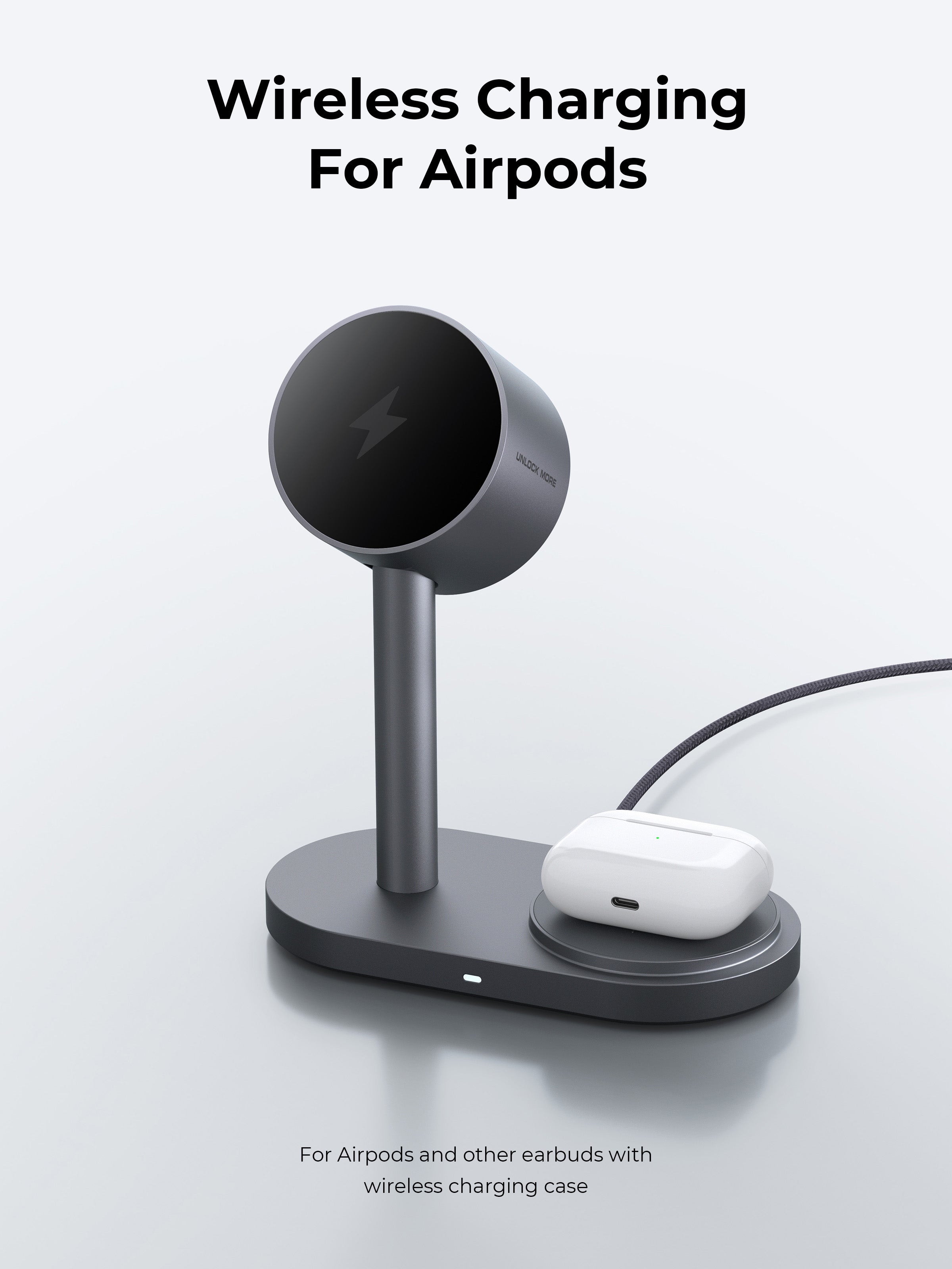 AUKEY LC-MC213 Qi2.2 MagFusion 2X 2-in-1 25W Magnetic Wireless Charging Station