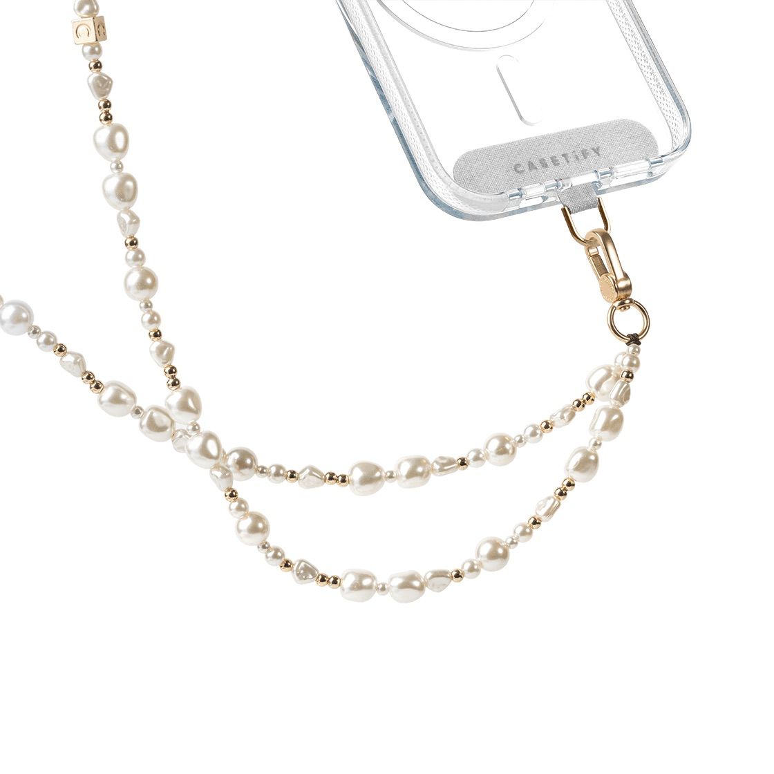 CASETiFY Cross Body Phone Charm - Classic Pearl