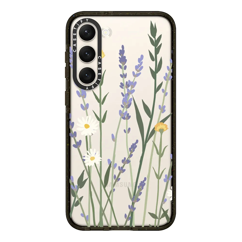 CASETiFY Impact Case for S24 Plus - Lana Lavender Mix Clear Black