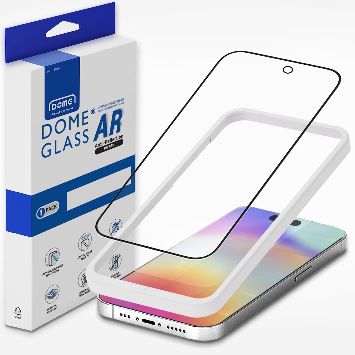Whitestone AR Clear Glass for iPhone 16