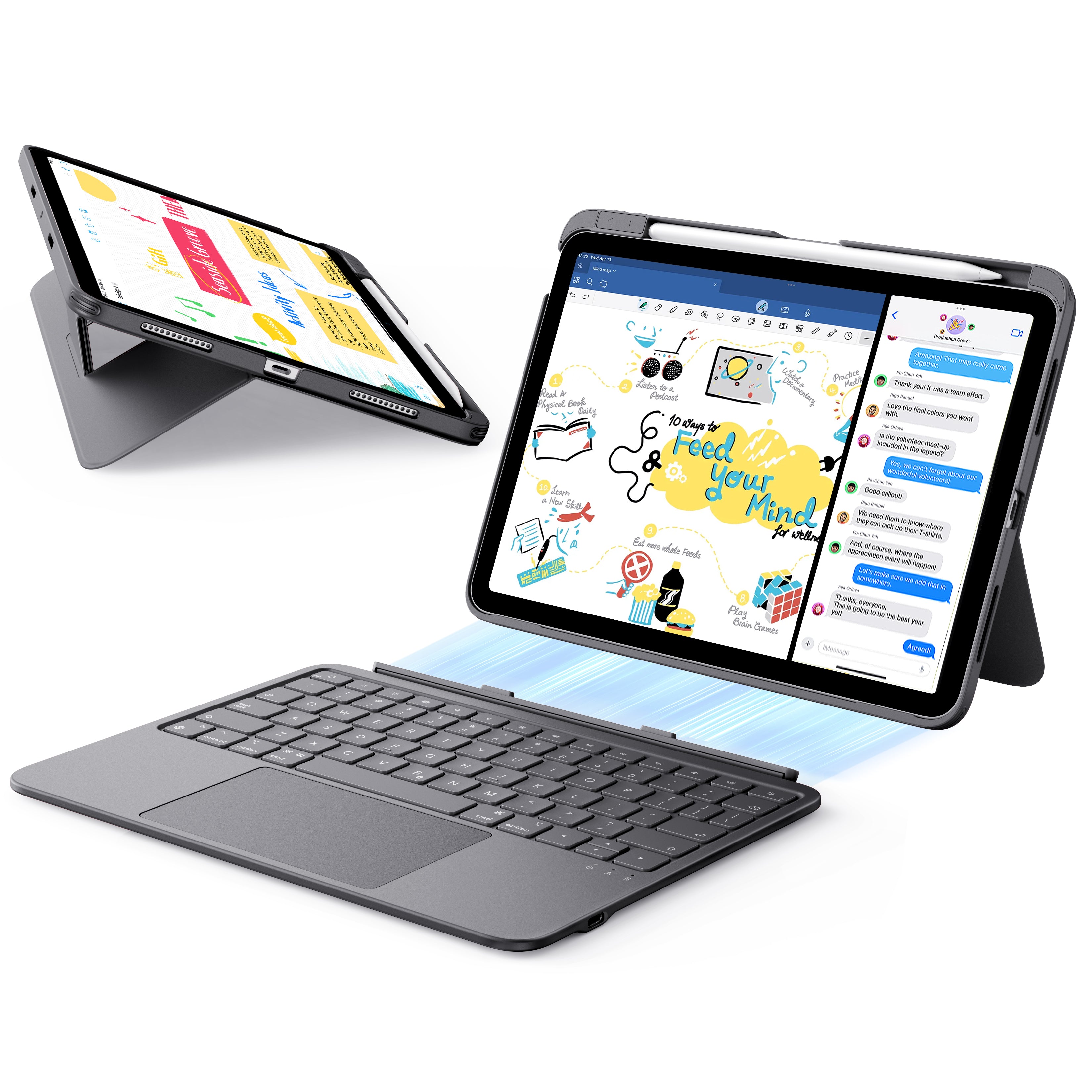 ESR iPad 10th Gen/11th Gen Flex Keyboard Case