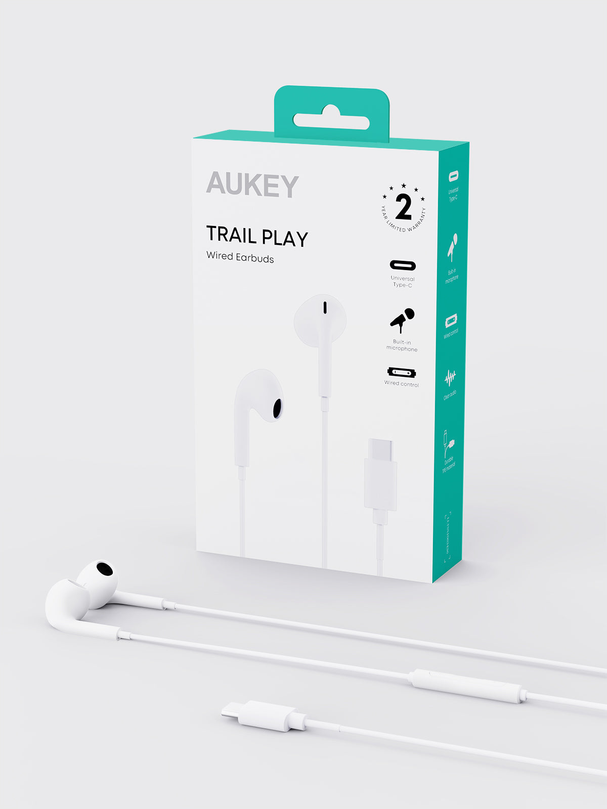 Aukey EP-CC1 Trail Play Wired Earbuds