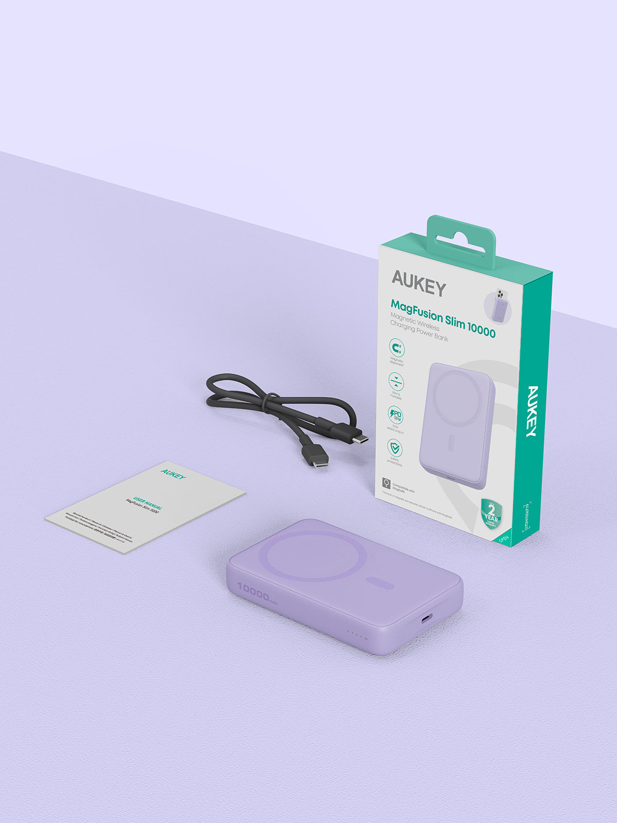 Aukey PB-MS04 10000mAh 20W Magsafe Ultra Slim Powerbank