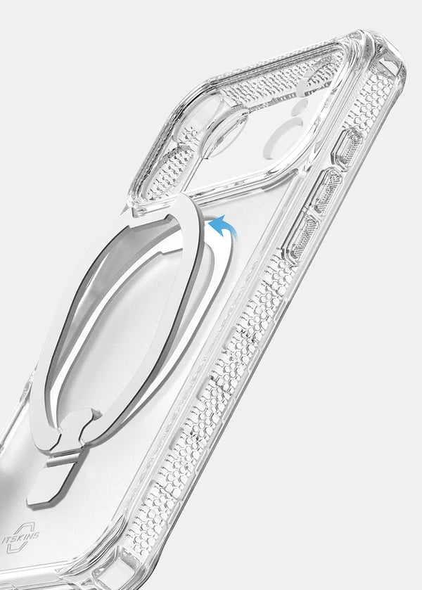 ITSKINS iPhone 18 / 17 Series Hybrid R Clear Case with Stand (MagSafe Compatible)
