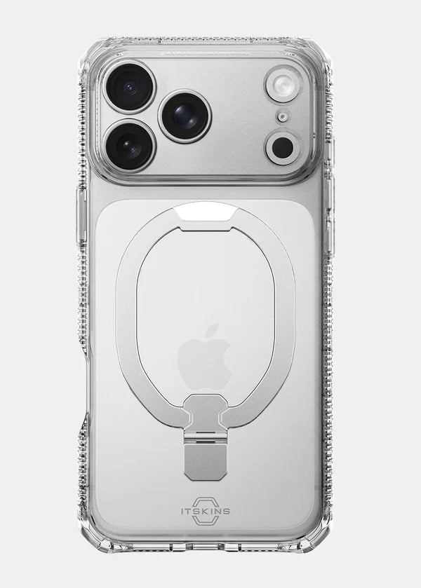 ITSKINS iPhone 18 / 17 Series Hybrid R Clear Case with Stand (MagSafe Compatible)