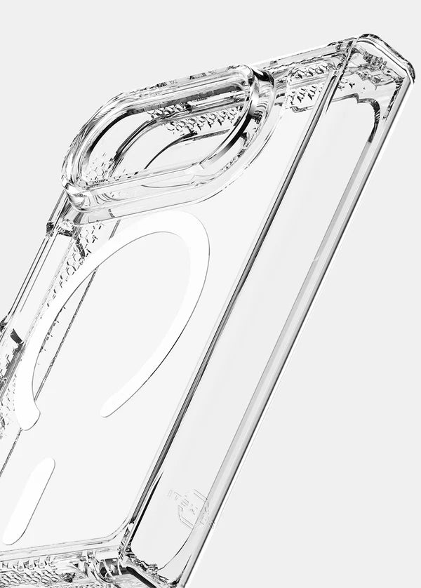 ITSKINS iPhone Duo - Hybrid R Clear Hinge with MagSafe - Transparent