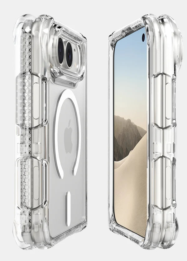 ITSKINS iPhone Duo - Hybrid R Clear Hinge with MagSafe - Transparent
