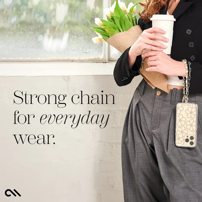 Case-Mate Phone Charm - Beaded Crystal Pearl