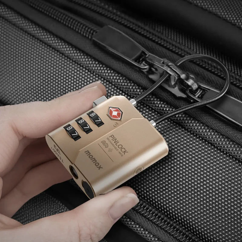 Momax BR15 PinLock TSA Padlock with Find My Locator