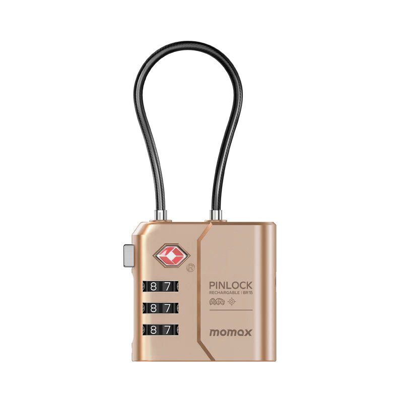 Momax BR15 PinLock TSA Padlock with Find My Locator