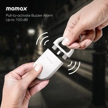 Load image into Gallery viewer, Momax BR17 PinBuzz Rechargeable Anti-Theft Personal Alarm With Find My Locator