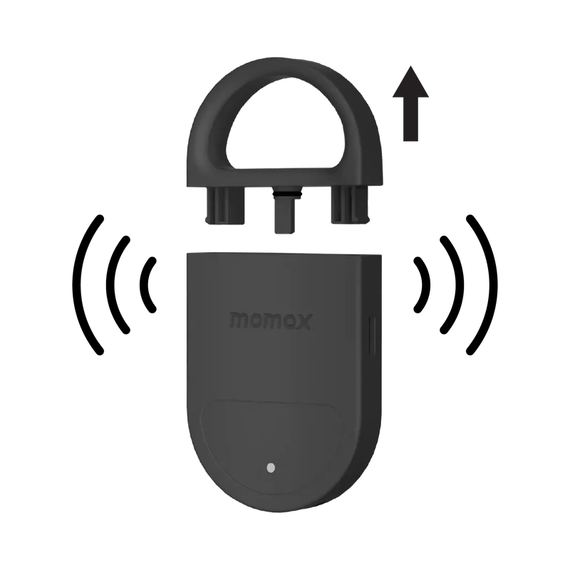 Momax BR17 PinBuzz Rechargeable Anti-Theft Personal Alarm With Find My Locator