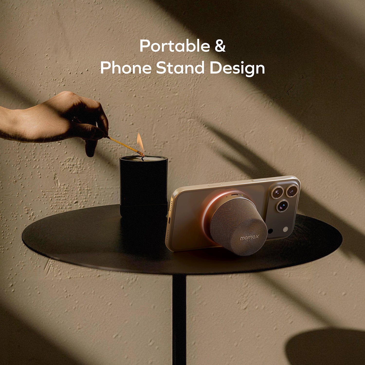 Momax BS9 1-VIBE MOOD Magnetic Wireless Speaker
