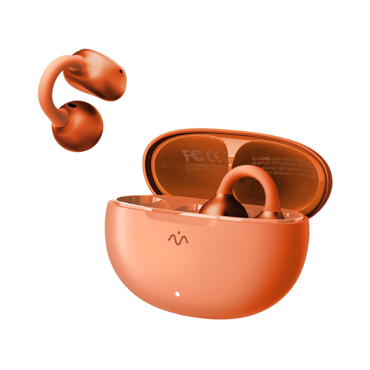 Momax BT15 1-VIBE CLIP M.IN.D True Wireless ENC Intelligent Clip-on Earbuds