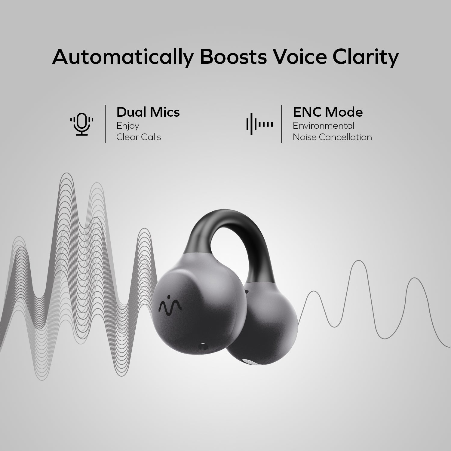 Momax BT15 1-VIBE CLIP M.IN.D True Wireless ENC Intelligent Clip-on Earbuds