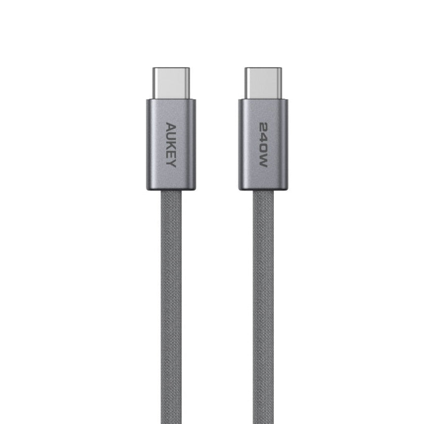 Aukey CB-DCC241/CB-DCC242 Circlet Blink 240W 1m/1.8m DTY Braided USB-C to USB-C Cable