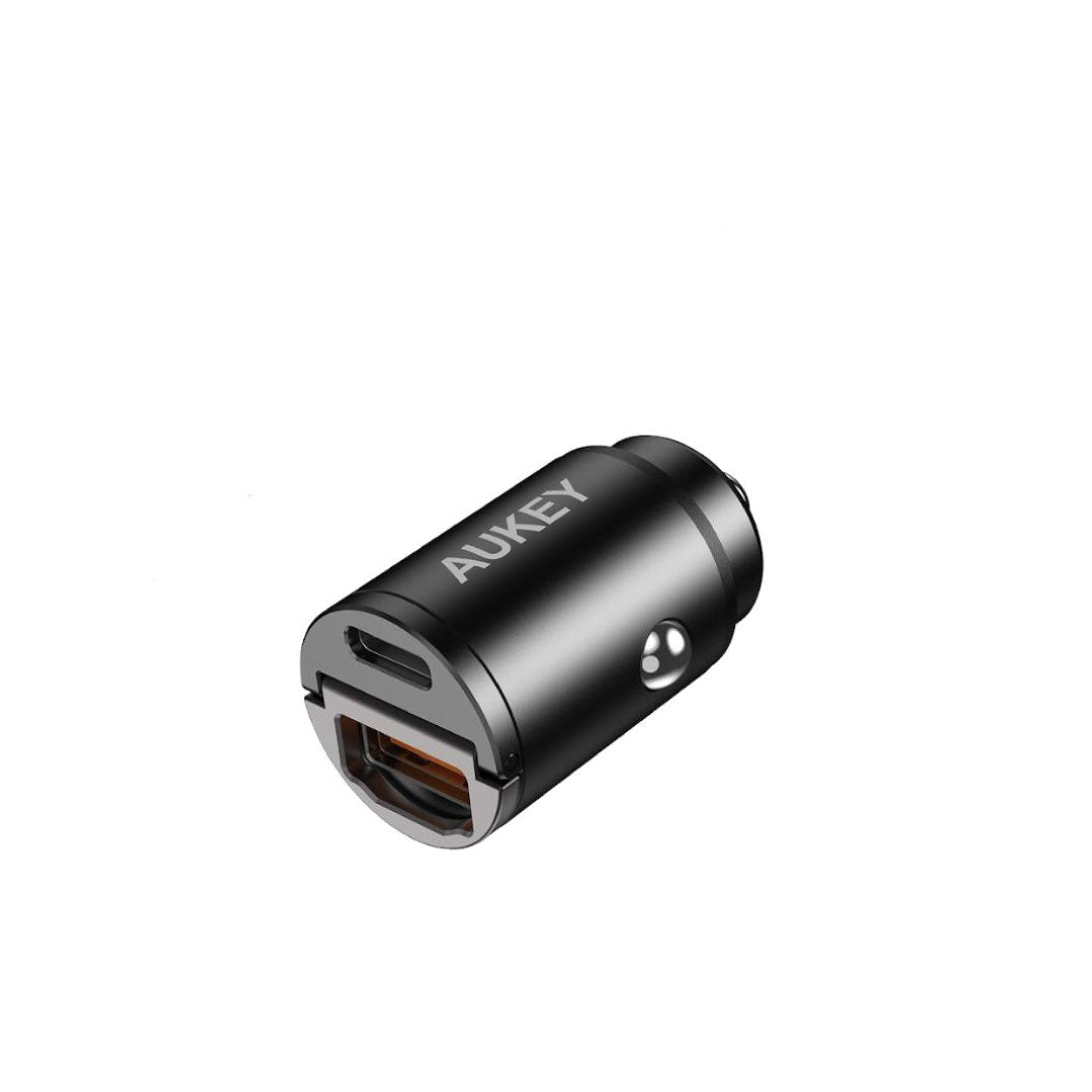 Aukey CC-A3P Enduro Nano AC 65W 2-Port Car Charger