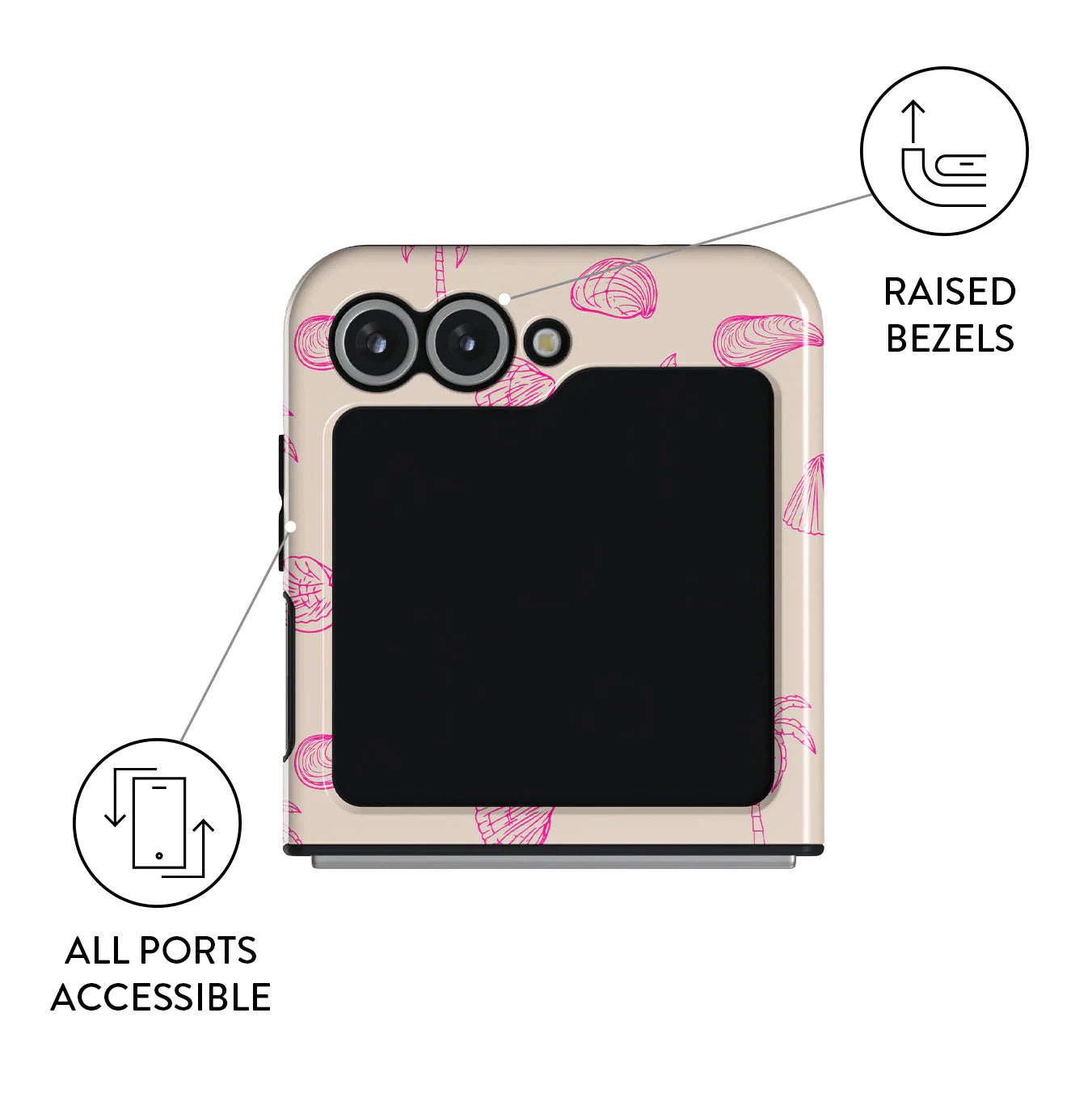 BURGA Samsung Galaxy Z Flip 6 Beach Please Tough Case