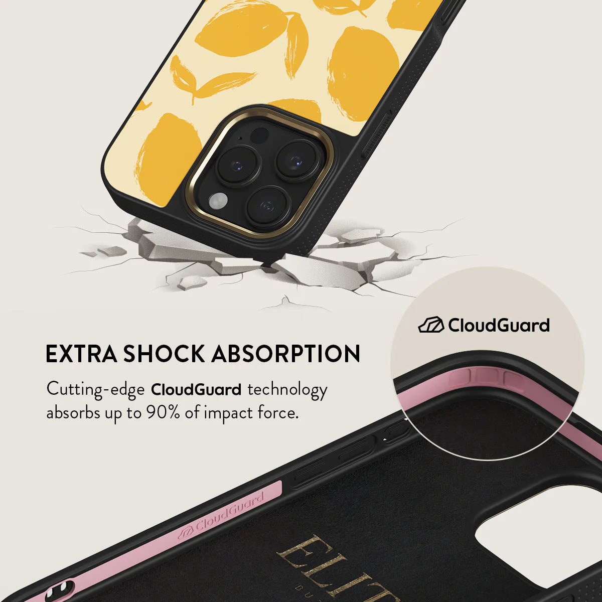 BURGA iPhone 16 Pro / 16 Pro Max Lemon Tart Elite Gold Tough MagSafe Case